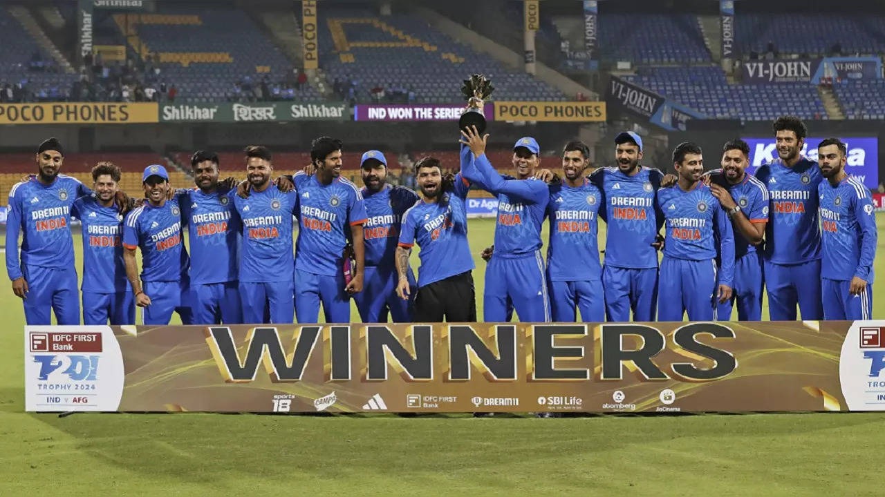 T20 Series India vs. Afghanistan - t20 world cup 2024 - shivam dube player of the series - rohit sharma man of the match - t20 series of india vs. aghanistan who win live score result Winner india in gujarati - Sports news in gujarati