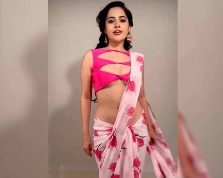 Urfi Javed looking sexy in saree photo going viral on social media