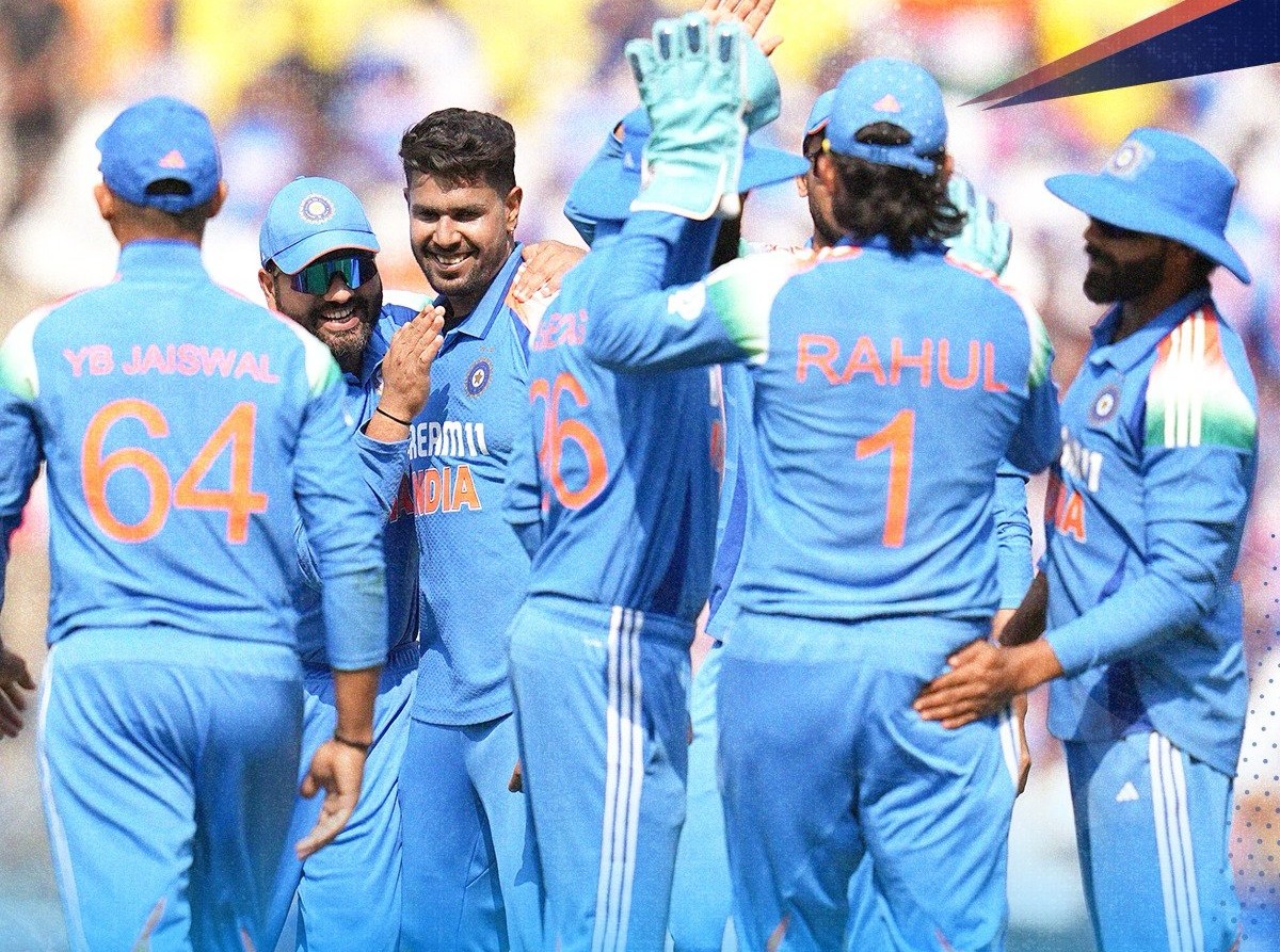 India Vs. England ODI Match Result , india win by 4 wicket - Shubman Gill , Axar Patel , Ravindra Jadeja , Harshit Rana