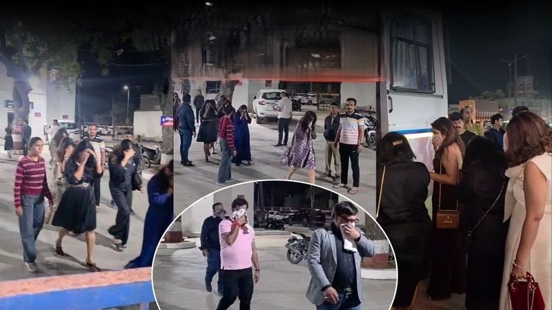 Gujarat Sanand High profile Liquer and hookah Party where ladies and gents arrested - eye mask party