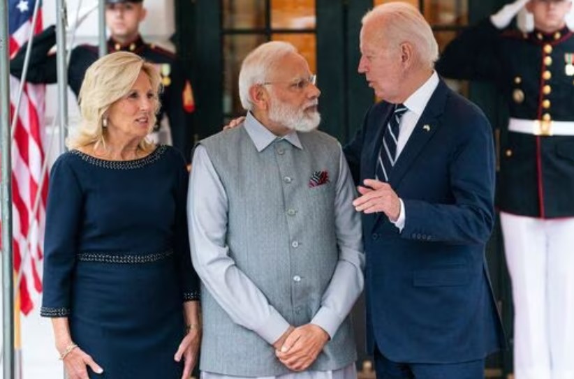 pm modi visit usa biden wife