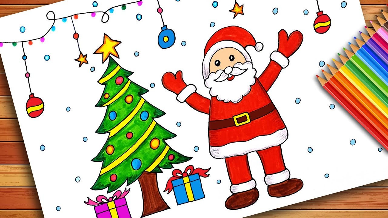 merry christmas drawing for kids easy - video Dailymotion
